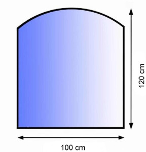 LIENBACHER sklo pod kamna 100x120 cm