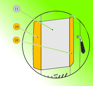 HAAS+SOHN Žáruvzdorné sklo BERGAMO mini; 80 x 410; ND 0416315135302