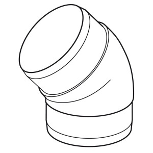 odtah digestoře FABER System 100 Koleno 45°