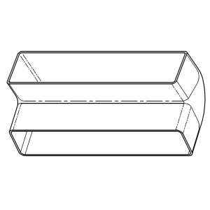 odtah digestoře FABER System 100 Koleno vertikální 90°