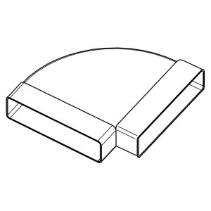 odtah digestoře FABER System 125 Koleno horizontální 90°