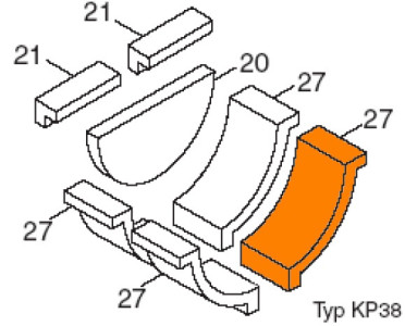 DAKON Náhradní díl 87399303900, Blok komory L=260 KP38