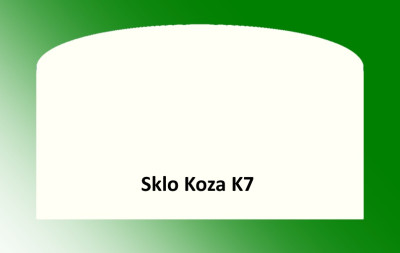 Žáruvzdorné sklo pro kamna Koza K7