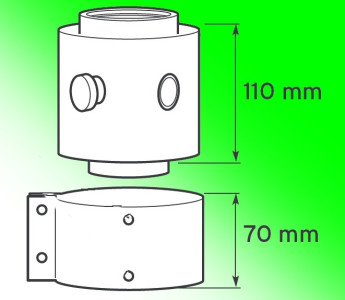 Odkouření PROTHERM Mezikus 80/125 s měřícími otvory