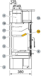 HAAS+SOHN Clona dolní - volná (420x80x30); ND 0427415015010