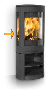 JOTUL Boční sklo pro kamna F 370 - 378; ND 222157