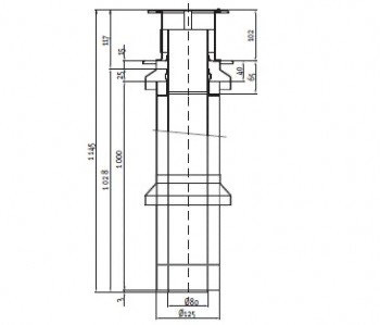 Odkouření PROTHERM S4 Sestava komínová Ø 80/80, 1 m  