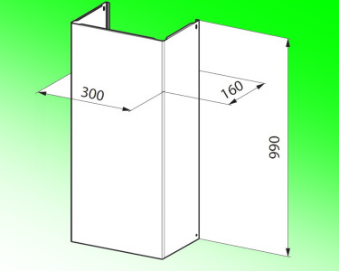 FABER Prodloužený komín 990 WH