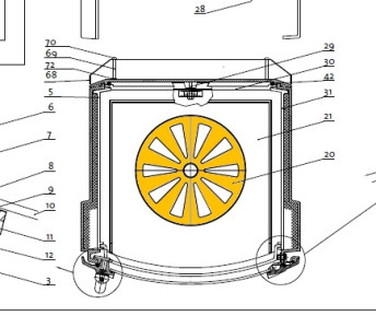 JOTUL Rošt F 220 otočný (do starého typu kamen); ND 10295712