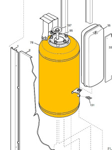 BAXI Zásobník B40 (smaltovaný; včetně příruby, anody a izolace); ND 5696780