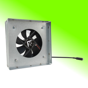 KRATKI Zděř s ventilátorem bez čidla, průměr 125mm