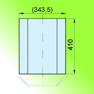 HAAS+SOHN Sklo 4x80x230x80-410/135°; ND 0416315115301 (9000003401)