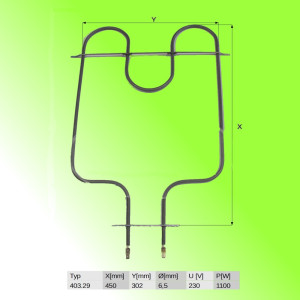 GORENJE spodní topné těleso 45 cm; 230V, 1100W