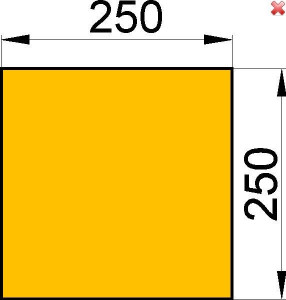 HAAS+SOHN Cihla č.1; 1 kus; 30x250x250 mm; šamot ; ND 0050100010005